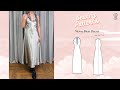 Nova Bias Dress Sewing Video // Digital PDF Sewing Pattern Size UK 2-40 // Luyion