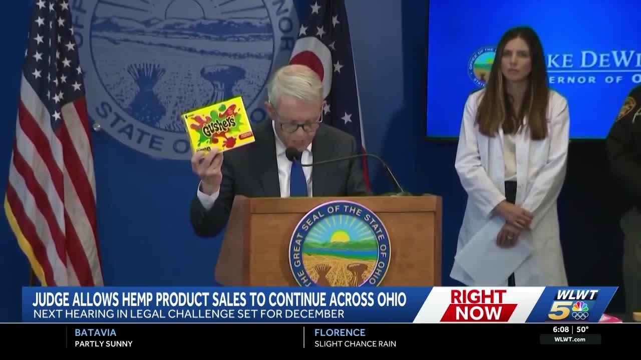 Ohio judge keeps Gov. DeWine's intoxicating hemp ban on hold