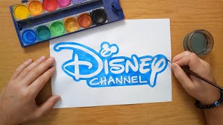 Light Blue Disney Channel Logo - Painting