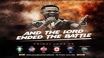 AND THE LORD ENDED THE BATTLE || NSPPD || 9TH JUNE 2023