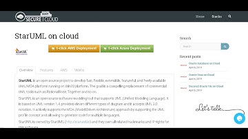 1  Click Ready Secured StarUML on Windows 2016 Deploy on Azure , AWS and Google Cloud Platform.