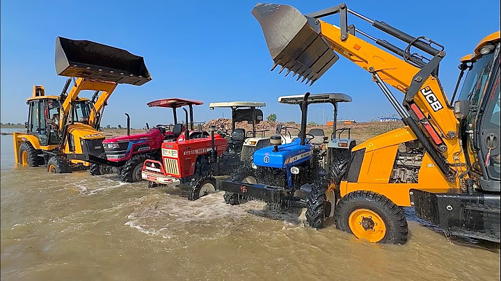 Washing My All JCB 3dx Xpert ECO MAX Machine with Swaraj 855 Mahindra Arjun NOVO New Hollnad 3630