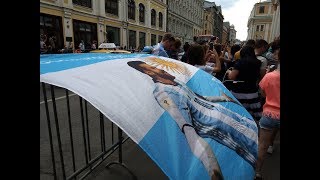 Argentina fans in Moscow