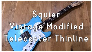 Squier Vintage Modified Telecaster Thinline レビュー - YouTube Squier Vintage Modified Telecaster Thinline レビュー - YouTube