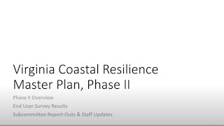 Quarter 2 Coastal Resilience Technical Advisory Committee