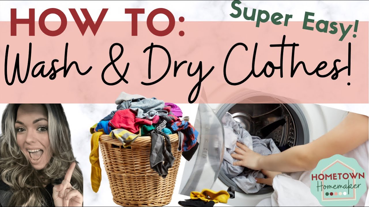 HOW TO Wash And Dry Clothes (THE BASICS OF DARK CLOTHES) YouTube