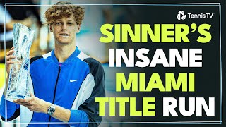 Jannik Sinner's INCREDIBLE Miami 2024 Highlight Reel ‍