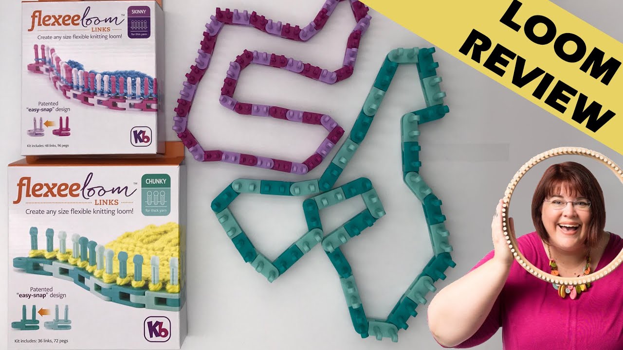 Review of the KB Flexee loom — a flexible knitting loom for various