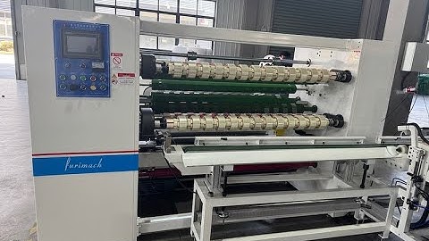 FR-210TS Semi Automatic BOPP Tape Slitting Machine | OPP Jumbo Roll Slitter Rewinder