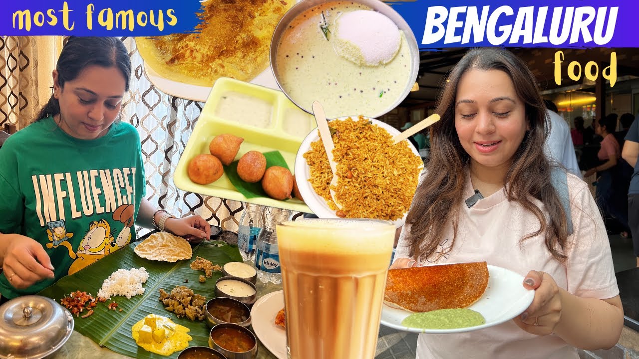 Top 7 BENGALURU Food Places *most famous* | Legendary CTR, Taaza Thindi, Veena Stores & more