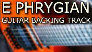 E Phrygian Guitar Backing Track // Metal