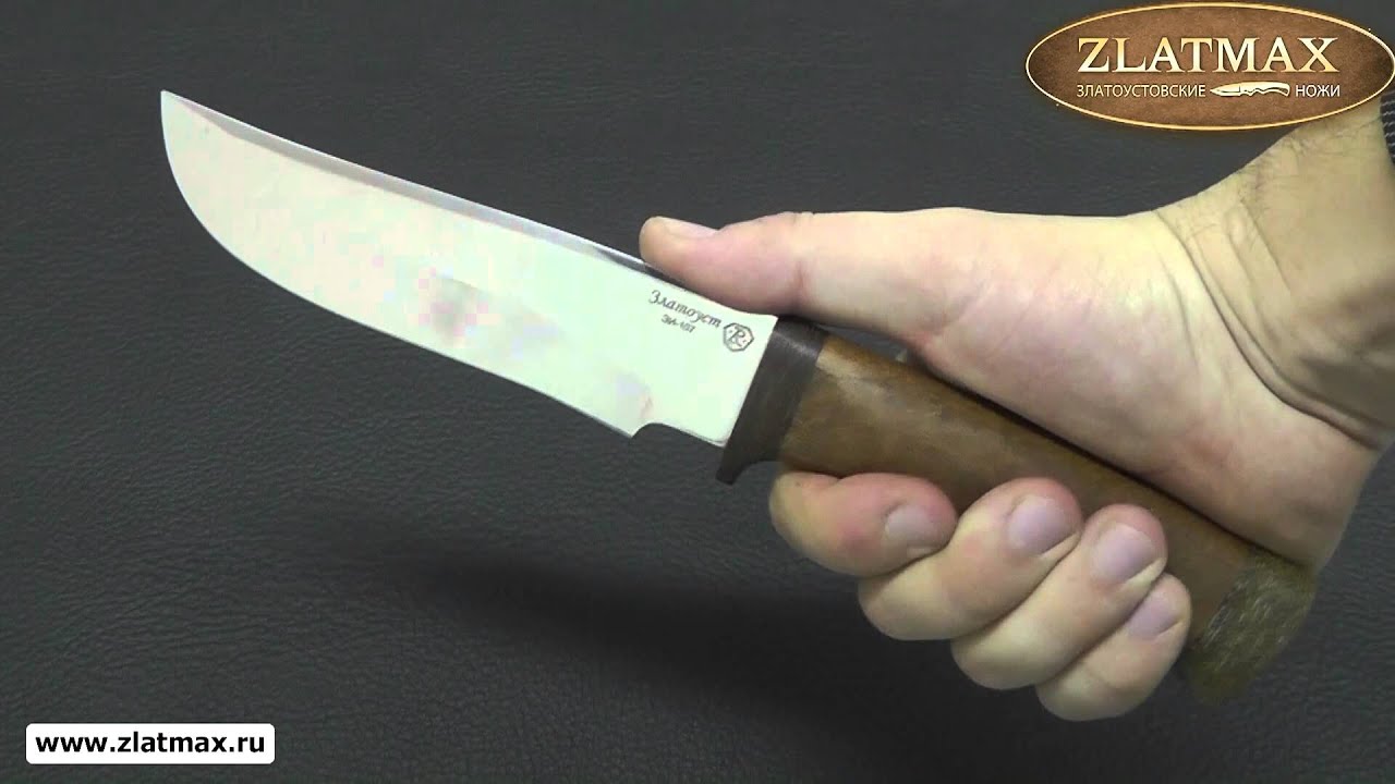 Видео Нож Бивень (40Х10С2М, Сапеле, Текстолит)