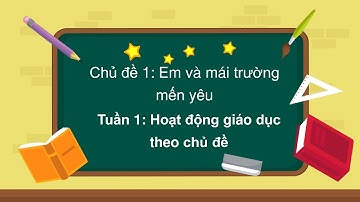 Giáo án powerpoint Tuần 1 | GA điện tử Hoạt động trải nghiệm 2 Chân trời sáng tạo