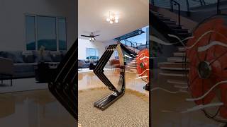 Glass Table Collapses To Stash Away Sleek Space-Saving Convertible Furniture