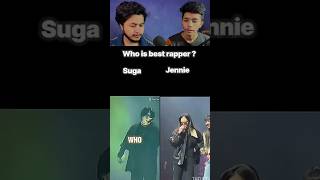 BTS SUGA vs BLACKPINK JENNIE 🔥♥️ Who is best Rapper ?
