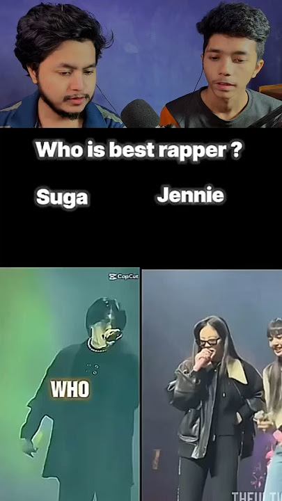 BTS SUGA vs BLACKPINK JENNIE 🔥♥️ Who is best Rapper ?