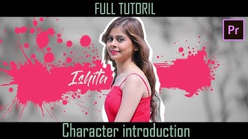 Character introduction || Dolly Freeze Effect || Tutorial || Adobe Premiere Pro CC