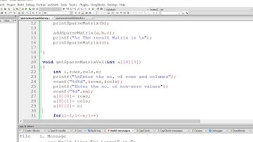 Sparse Matrix Addition  - Part 1 | Data Structures Programming