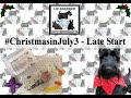 Diamond painting  kitting up  christmasinjuly3  scottie dog canvass  wip and chat