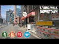 Spring Walk in Downtown Montreal | Walking from West to East (Boulevard de Maisonneuve)