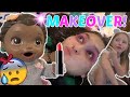 BABY ALIVE gets a BABYSITTER and GIVES a MAKEOVER! The Lilly and Mommy Show! The TOYTASTIC Sisters!
