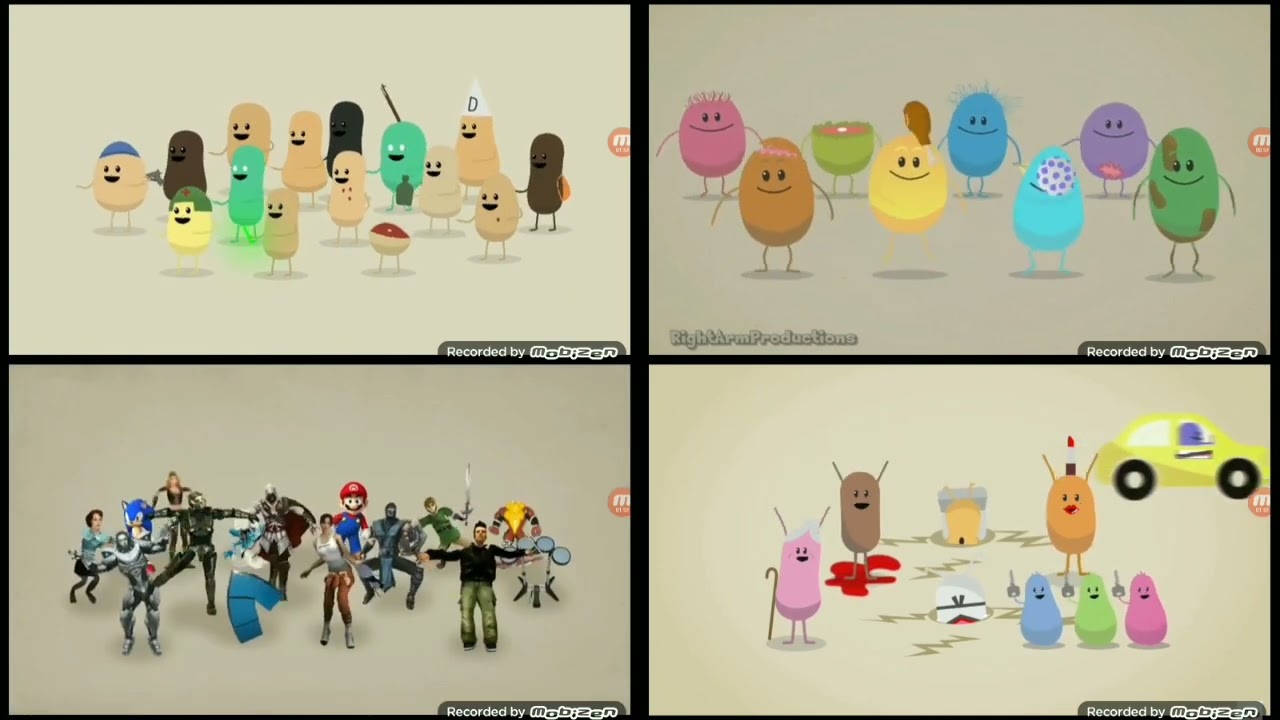 Dumb Ways to Die Quadparison 4