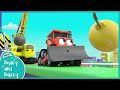 🚧 Muddy Obstacle Course 🚜 - DIGLEY AND DAZEY | Construction Truck Songs/Cartoons for Kids