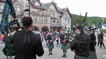 Ballater Pipe Band playing Colin