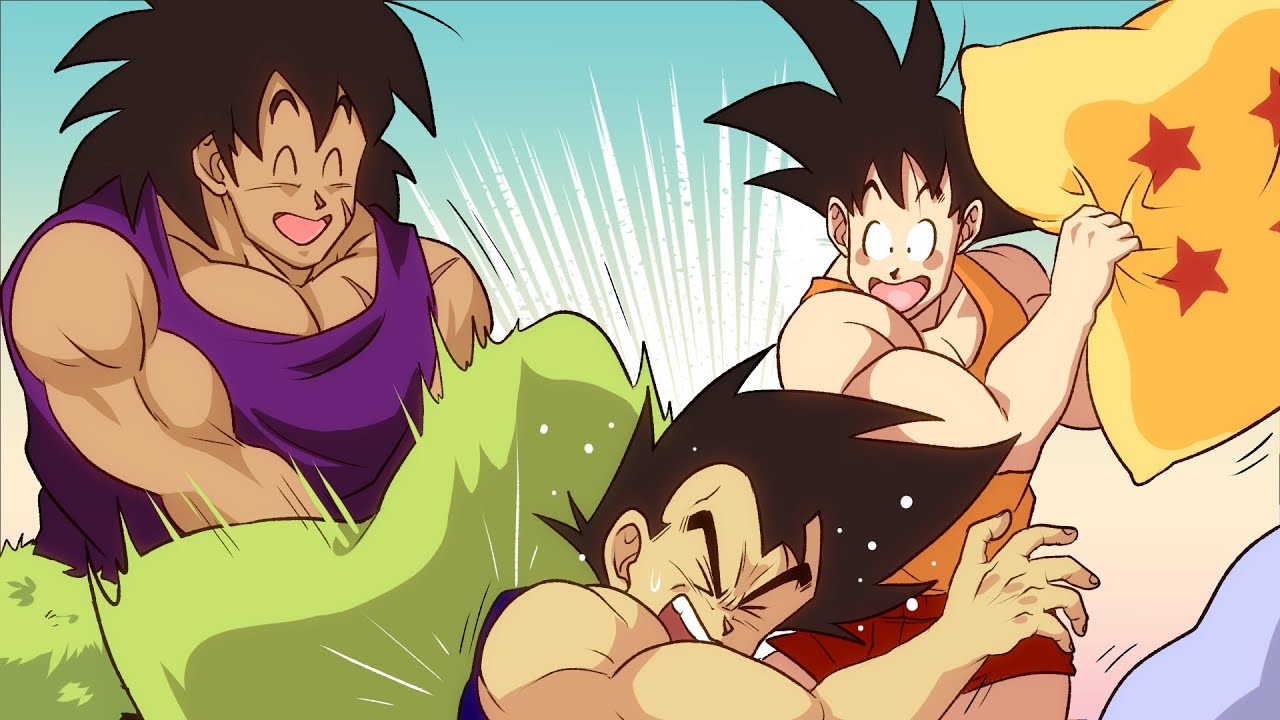 Three Saiyans Have A Sleepover