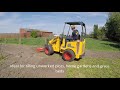 Knikmops 130 Tele with  Rotary tiller/ grondfrees