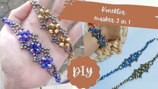 diy crystal bracelet || Diy Mask Connector 2 in 1 Bracellet