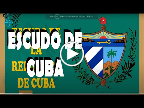 Video: Escudo de Cuba. Descripción y características