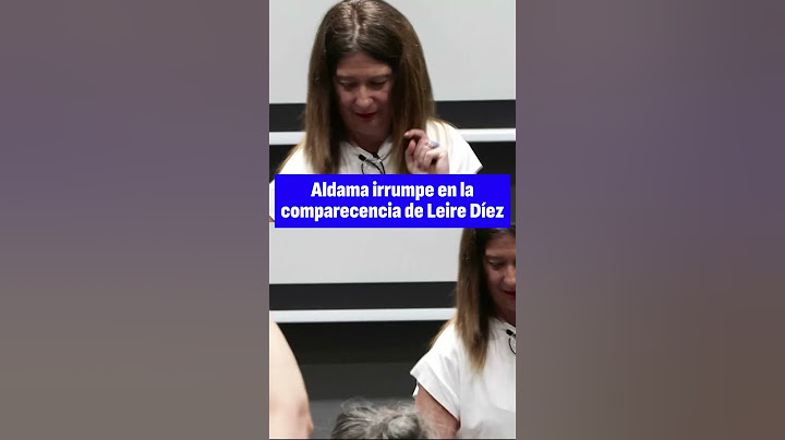 Víctor Aldama IRRUMPE en la comparecencia de Leire Díez