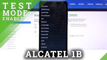 How to Enable Test Mode in ALCATEL 1B – Test Device