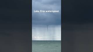 Just one of many waterspouts on Lake Erie (9-18-23) #ohio #weather #waterspout