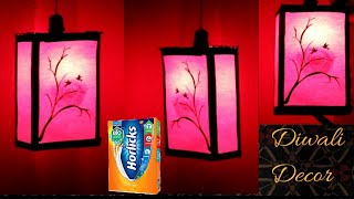 Diwali home decor craft idea ll Best out of waste ll Horlicks bottle reuse idea