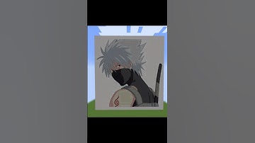 The Copy Ninja Kakashi Hatake  Pixle Art  #minecraft #anime #shorts
