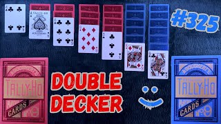 +1 Hour ASMR Solitaire #325: Double Metalluxe Tally-Ho Red x Blue