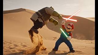 SHREK vs MARIO : Le Duel au Sabre Laser ! ⚔️