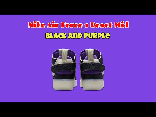 Nike Air Force 1 Mid React White Black DQ7668-100