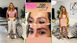 Vlog mi experiencia con el Microblading o cejas pelo a pelo/Halo extensiones de cabello/outfits