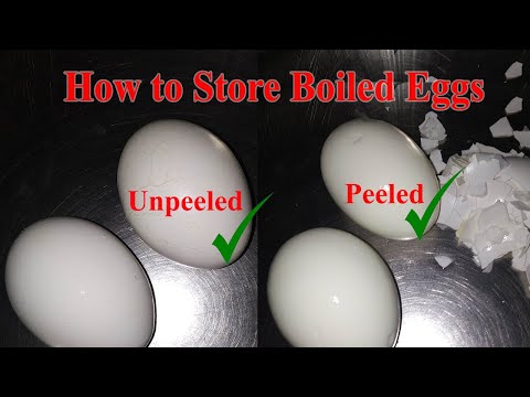 कठोर उबले अंडे कैसे स्टोर करें