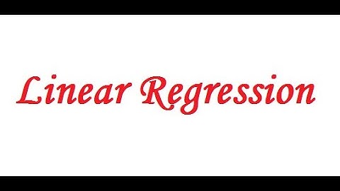 Simple Linear Regression