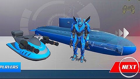 Jet Ski Submarine Robot Attack: Underwater Robot Transform Battle: Blue Robot - Android Gameplay