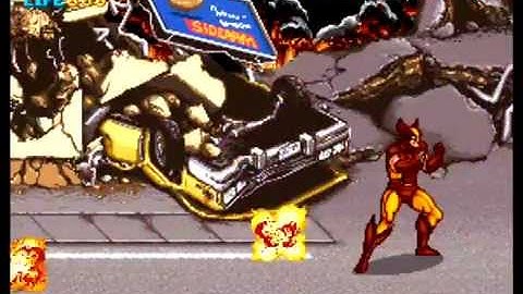 X Men Arcade - intro, demo and gameplay