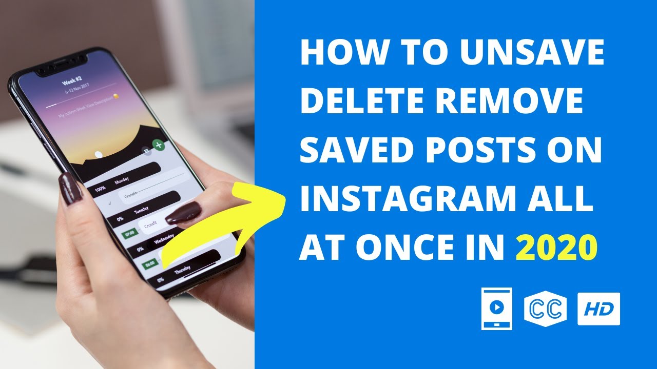 How to Unsave Delete Remove Saved Posts on Instagram All at Once  Mobile  Video