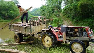 Buy and transport old wooden houses to the farm  Building a new house  Duong free bushcraft