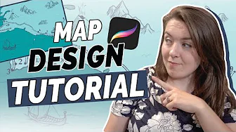 How to Design a Fantasy Map for you Novel - Procreate Tutorial