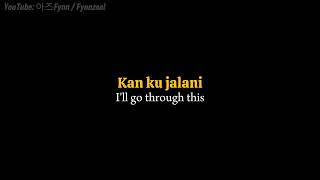 Dalia Farhana - Rumah (home) lirik / lyrics + black background translation [Malay, Eng]