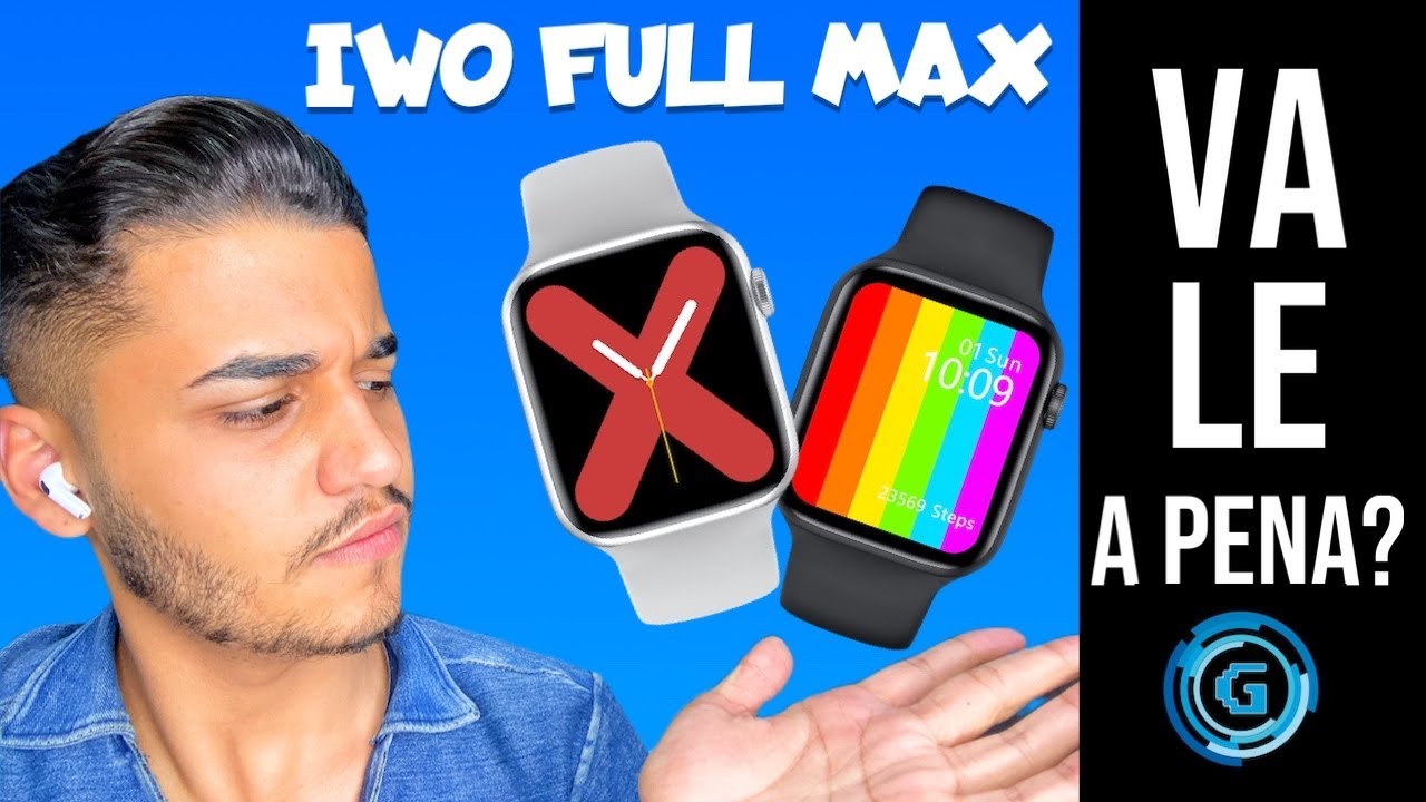 smartwatch iwo full max serie 6 tela infinita